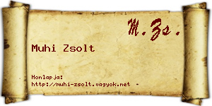 Muhi Zsolt névjegykártya